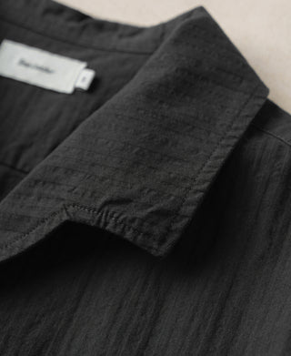 Collar Detail of Italian Collar Salt-Shrunk Shirt