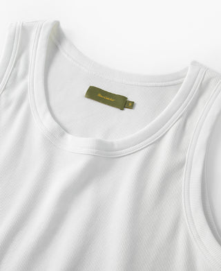 Collar Detail of Modal Blend Tank Top
