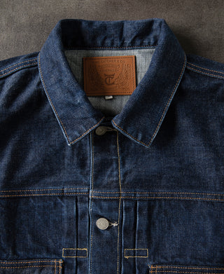 collar of 1950s Type 2 Selvedge Denim Jacket