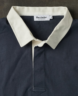 collar of Classic Fit Jersey Tubular Rugby Shirt