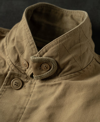 collar with windproof button of Unlined USN N-1 Deck Jacket
