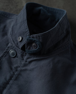 collar with windproof button of Unlined USN N-1 Deck Jacket