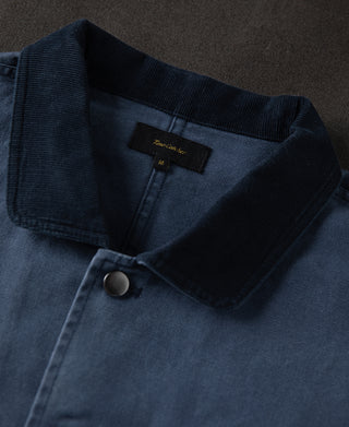 corduroy collar of French Worker Chore Jacket