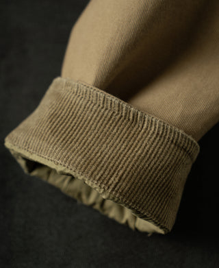 corduroy-trimmed cuff of Unlined USN N-1 Deck Jacket