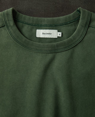 crewneck of Retro Washed Long-Sleeve T-Shirt