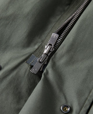 double-end zipper of M-65 Water Repellent Poplin Short Parka