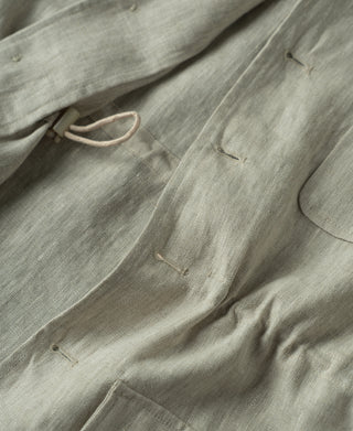 drawstring waist of Linen Safari Jacket