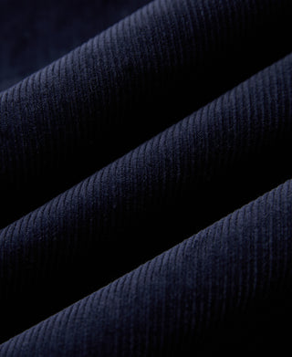 fabric texture of 1940s French Indigo Corduroy Chore Coat
