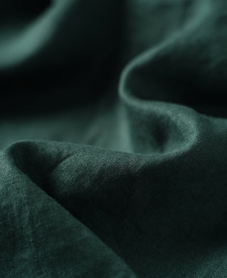 fabric texture of 1950s Italian Collar Linen Short Sleeve Shirt