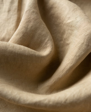 fabric texture of 1950s Italian Collar Linen Short Sleeve Shirt