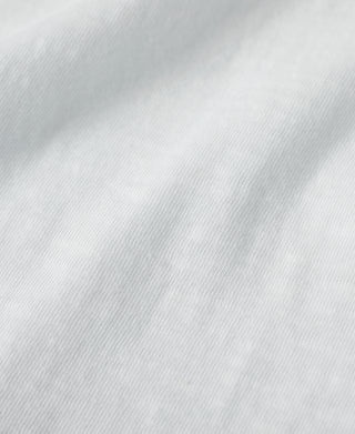 fabric texture of Classic Fit Loopwheel Slub Cotton T-Shirt