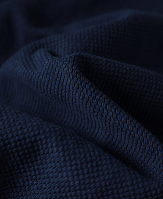 fabric texture of French Indigo-Dyed Sashiko Work Jacket