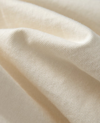 fabric texture of Heavyweight Cotton Tubular Short-Sleeve Henley Shirt