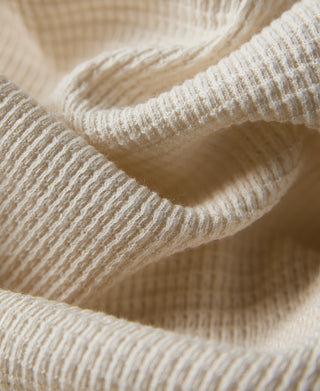 fabric texture of Honeycomb Waffle Knit T-Shirt