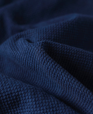 fabric texture of Indigo-Dyed Sashiko Work Jacket