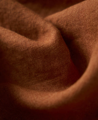 Fabric Texture of Yarn-dyed Linen Camp-Collar Shirt