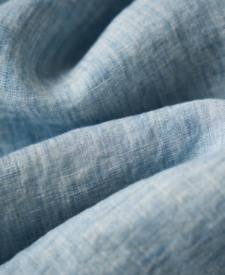 Fabric Texture of Yarn-dyed Linen Camp-Collar Shirt