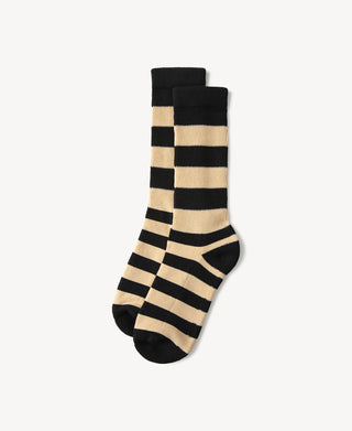flat lay of Retro Striped Cotton Socks