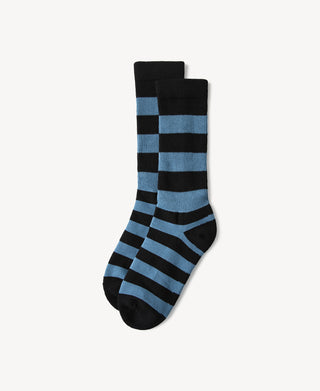 flat lay of Retro Striped Cotton Socks
