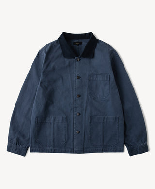 French Worker Chore Jacket in Navy