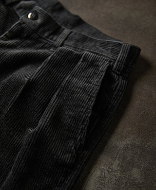 front angled pocket of 1960s Double Pleated Corduroy Trousers