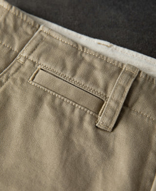 front coin pocket of 1950s US Army Officer Chino Trousers