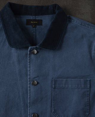 front detail of French Worker Chore Jacket