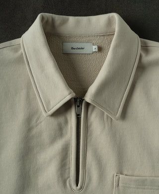 front detail of Heavyweight Quarter-Zip Collar Sweatshirt
