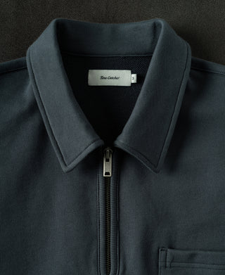 front detail of Heavyweight Quarter-Zip Collar Sweatshirt