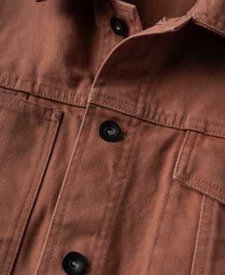 front placket of Utility Canvas Field Cruiser Jacket