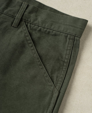 front pocket of Duck Canvas Carpenter Cargo Shorts