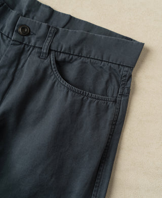 front pocket of Vintage Washed Tapered 5-Pocket Pants