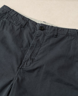 front rise of 1930s Washed Officer Chino Shorts