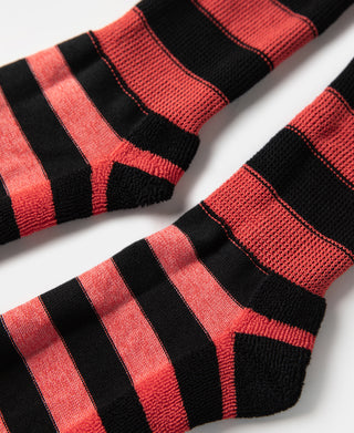 heel of Retro Striped Cotton Socks