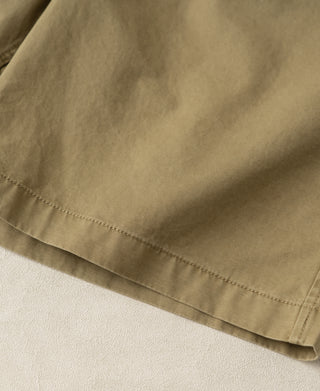 hem detail of 1930s Washed Officer Chino Shorts