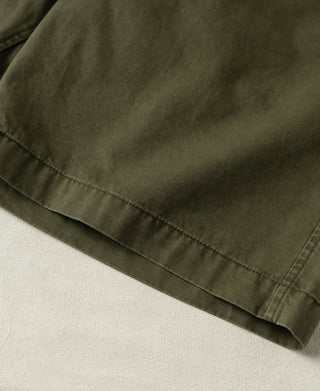 hem detail of 1930s Washed Officer Chino Shorts