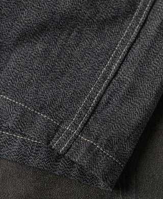 hem detail of 1950s Salt & Pepper Boxer
