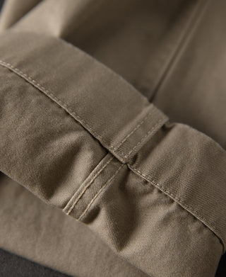 hem detail of 1950s US Army Officer Chino Trousers