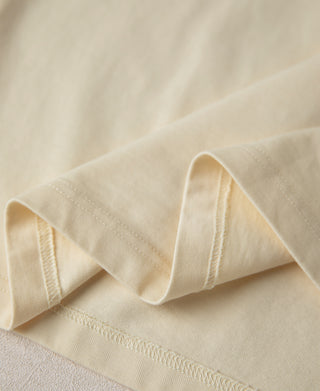 Hem Detail of Heavyweight Cotton T.C. Ringer T-Shirt