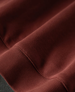 hem detail of Heavyweight Quarter-Zip Collar Sweatshirt