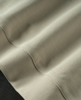 hem detail of Heavyweight Quarter-Zip Collar Sweatshirt