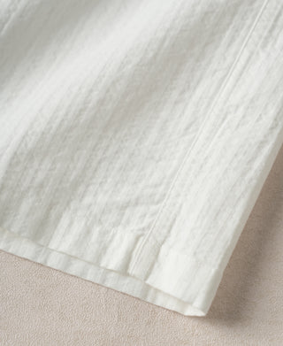 Hem Detail of Italian Collar Salt-Shrunk Shirt