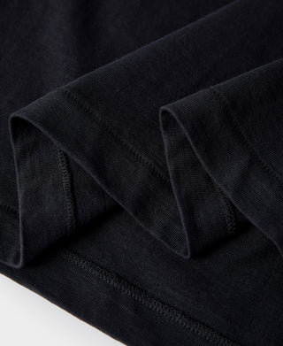 hem detail of Classic Fit Loopwheel Slub Cotton Pocket T-Shirt