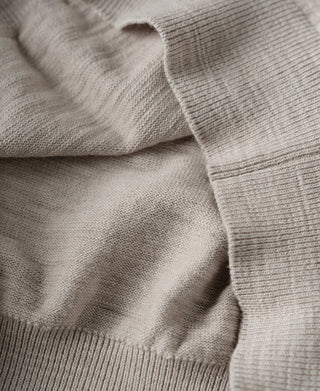 interior fabric of Slub Cotton Long Sleeve Knit Polo