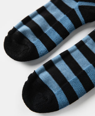 interior fabric texture of Retro Striped Cotton Socks