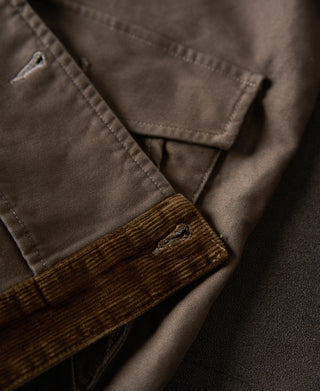 interior hem detail of A-2 Moleskin Bomber Jacket