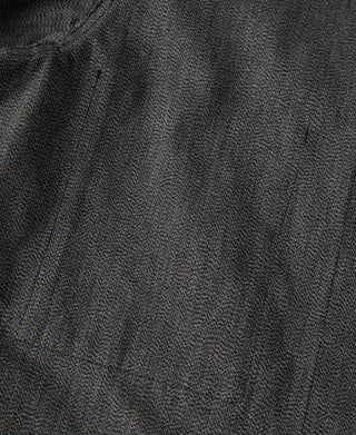 interior stitching of Black Chambray Work Jacket