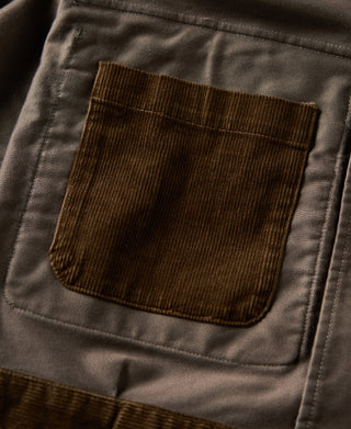 interior waist pocket of A-2 Moleskin Bomber Jacket