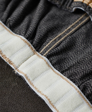 interior waistband of 1950s Salt & Pepper Boxer