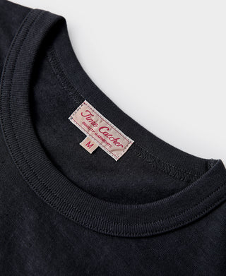 label of Classic Fit Loopwheel Slub Cotton Pocket T-Shirt